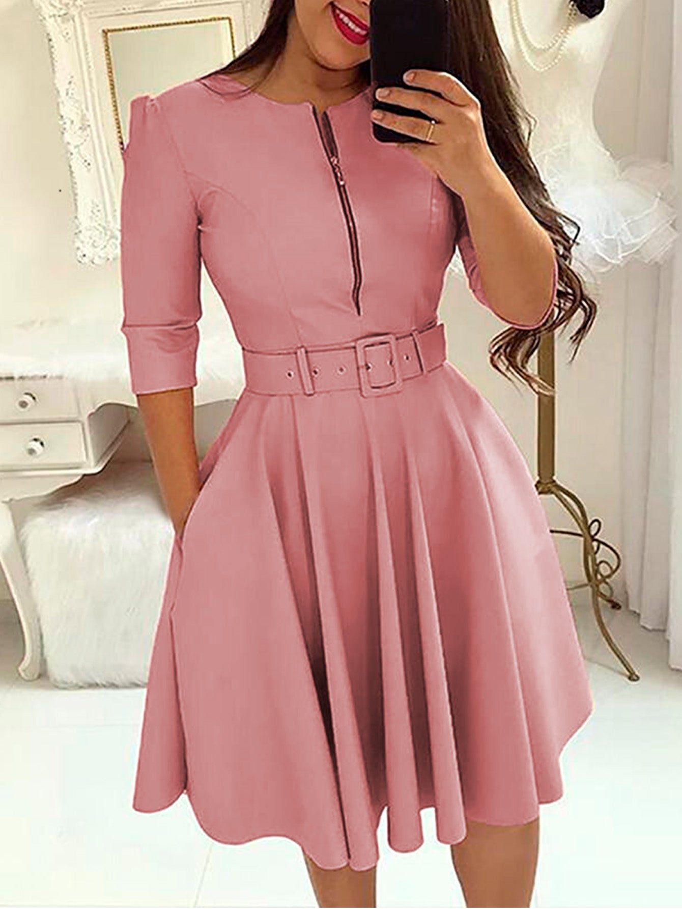 Vestido Midi Clássico