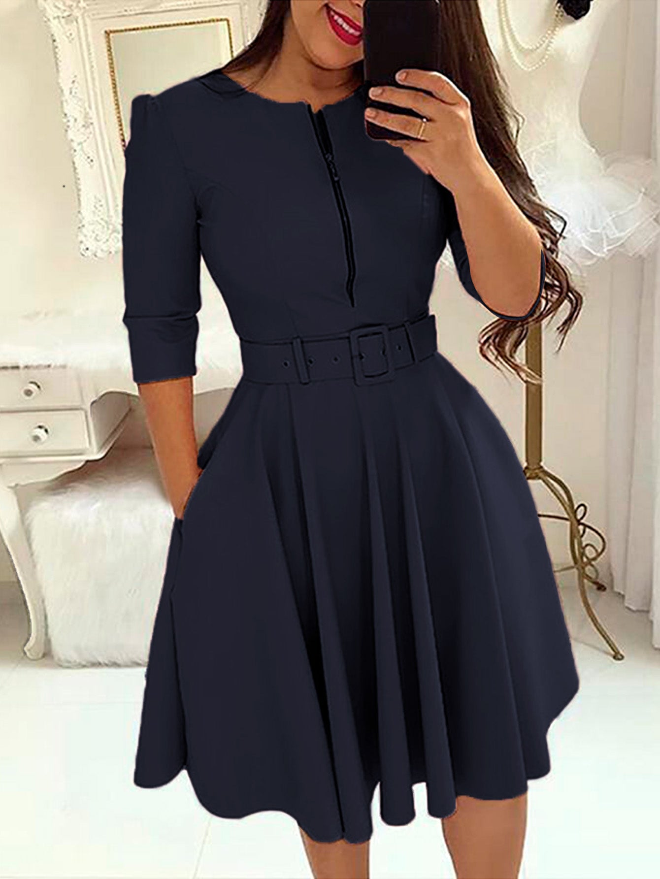 Vestido Midi Clássico