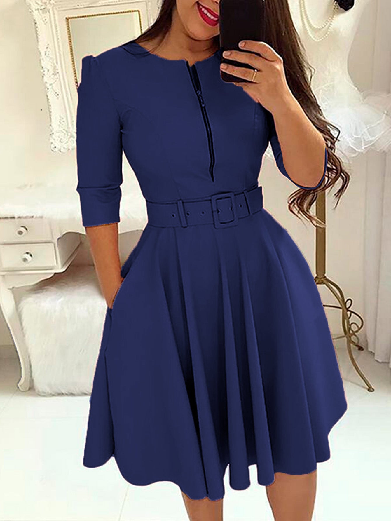 Vestido Midi Clássico